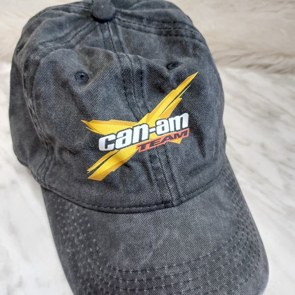 Can-Am Team Stone Wash Distressed Adjustable Cap - Picture 4 of 5
